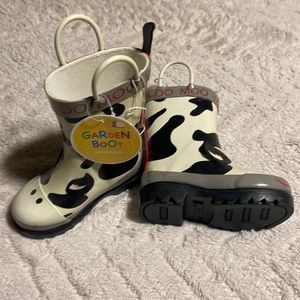 Kids Cow Rain Boots/Garden Boots